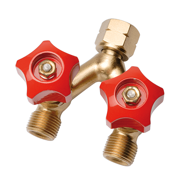 Joseph Firth DOUBLE OUTLET CONNECTOR Double Outlet LH C/W Valves Fuel