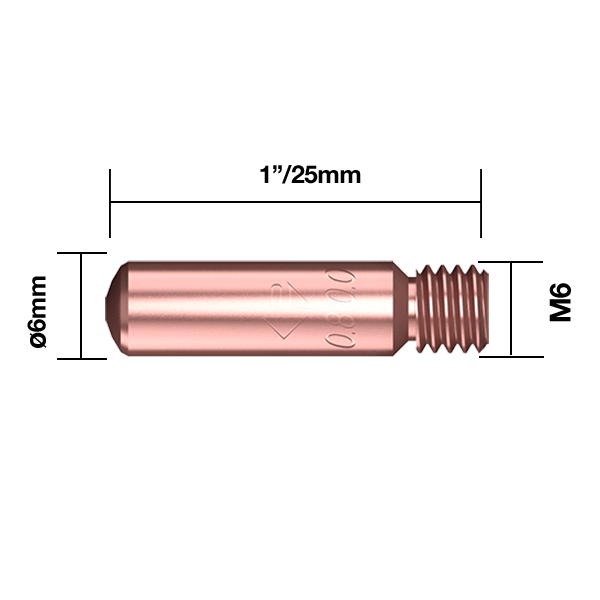 josephfirth TWC Contact Tips TWC Contact Tip 0.035" - 0.9mm Pk25