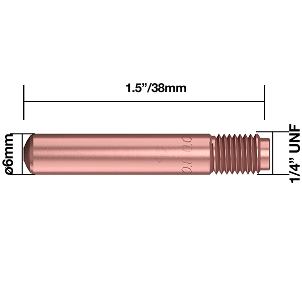 josephfirth TWC Contact Tips TWC Contact Tip 0.035" - 0.9mm Pk25