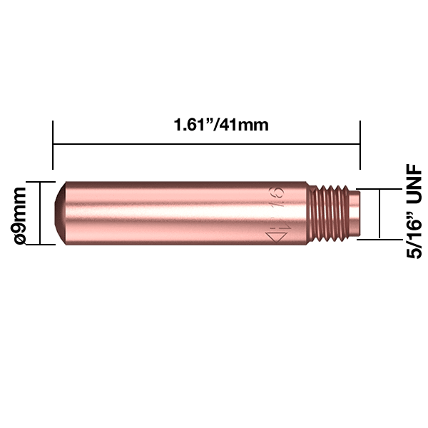 josephfirth TWC Contact Tips TWC Contact Tip Flux Cored <sup>3</sup>⁄<sub>64</sub>" - 1.2mm Pk25