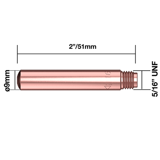 josephfirth TWC Contact Tips TWC Contact Tip <sup>3</sup>⁄<sub>32</sub>" - 2.4mm Pk25