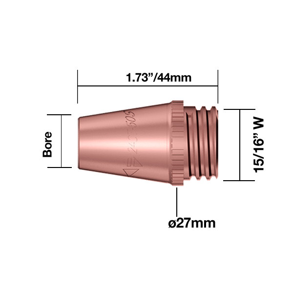 josephfirth TWC Nozzles TWC Fixed Nozzle <sup>5</sup>⁄<sub>8</sub>" -16mm Pk5