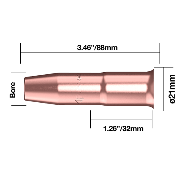 josephfirth TWC Nozzles TWC Nozzle Short Stop <sup>1</sup>⁄<sub>2</sub>" -13mm Pk5