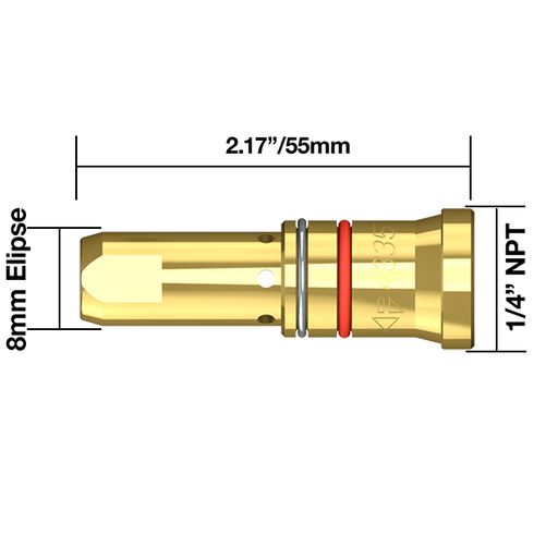 Parweld BND Contact Tips and Head Assemblies BND 4235 Head Assembly Pk5