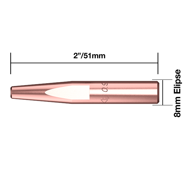 Parweld BND Contact Tips and Head Assemblies BND Contact Tip Pipeline 3/64" - 1.2mm Pk10