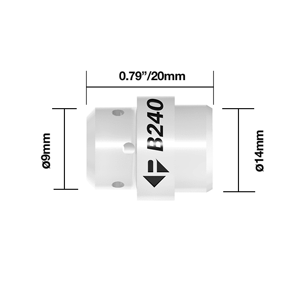 Parweld BZL Gas Diffuser BZL Gas Diffuser Black B2405B Binzel Type