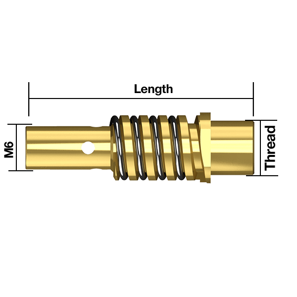 Parweld BZL Tip Adaptor BZL Tip Adaptor M6 B1507 Binzel Type