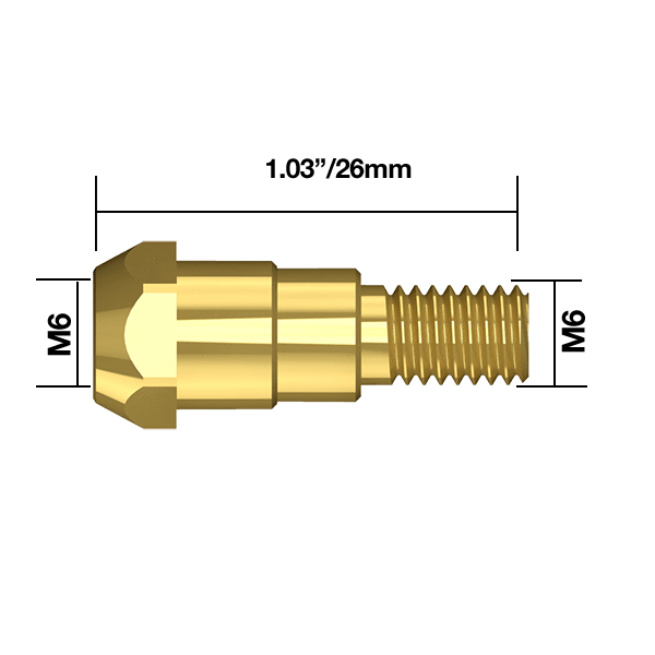 Parweld BZL Tip Adaptor BZL Tip Adaptor M6 B2412 Binzel Type