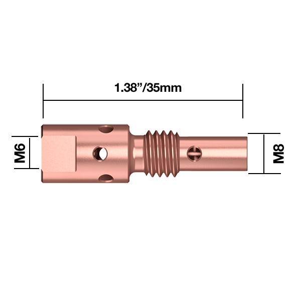 Parweld BZL Tip Adaptor BZL Tip Adaptor M6 B2506 Binzel Type