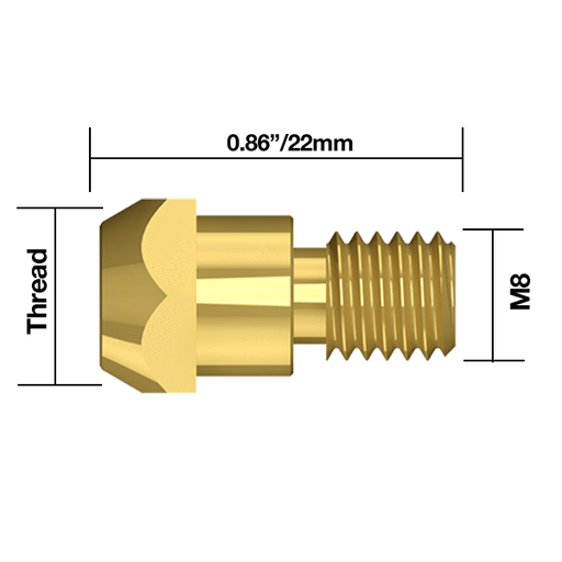 Parweld BZL Tip Adaptor BZL Tip Adaptor M6 B2612 Binzel Type