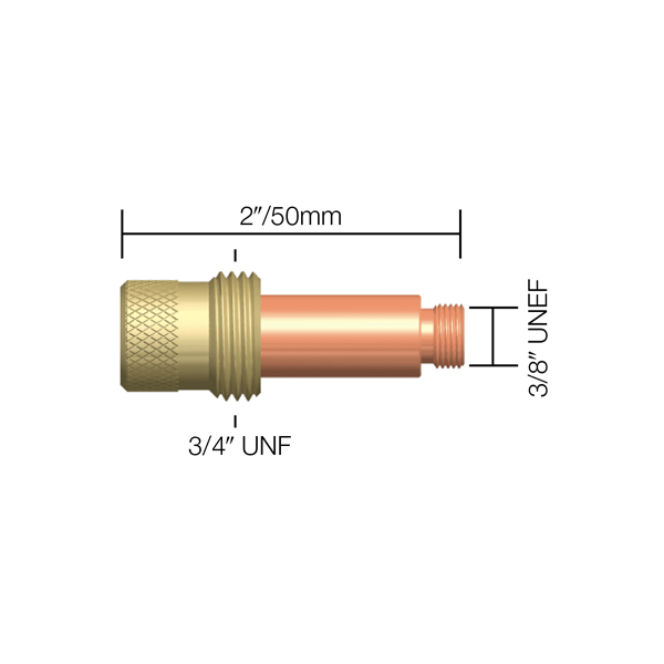 Parweld Gas Lens Body TIG Gas Lens Body- 5/32"/4.0 mm WP17/18/26