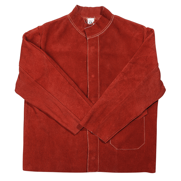 Parweld PPE Spark Red Leather Welders Jacket