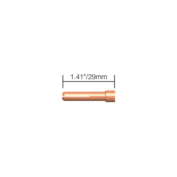 Parweld Stubby Collet PRO/ECR/WP17/26 Stubby Collet - 3/32"/2.4 mm WP17/18/26 Pk5