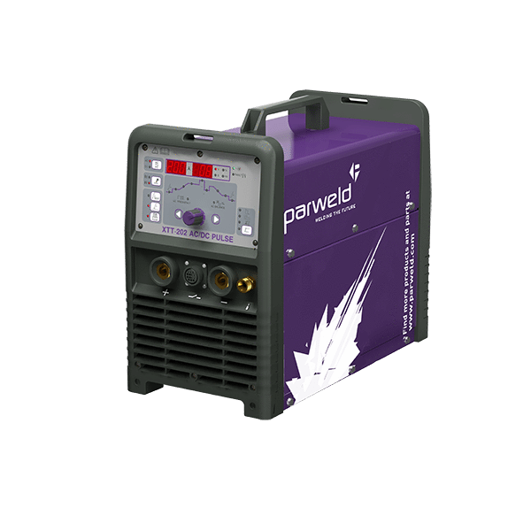 Parweld TIG Inverter XTT202P AC/DC Pulsed TIG Inverter with PRO26 Torch Package, Regulator, Water Cooler & Trolley