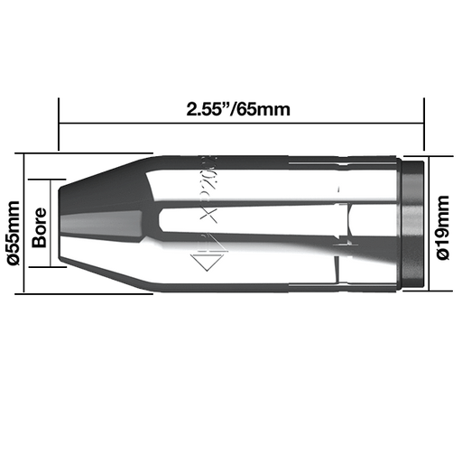 Parweld XP8 Nozzles XP8 Tapered Nozzle 1/2" -13mm XP2002-13