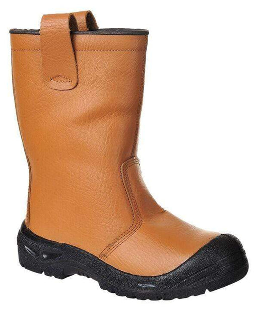 Portwest PPE Foot Portwest Rigger Boot Scuff Cap SE FW29 Tan/Black
