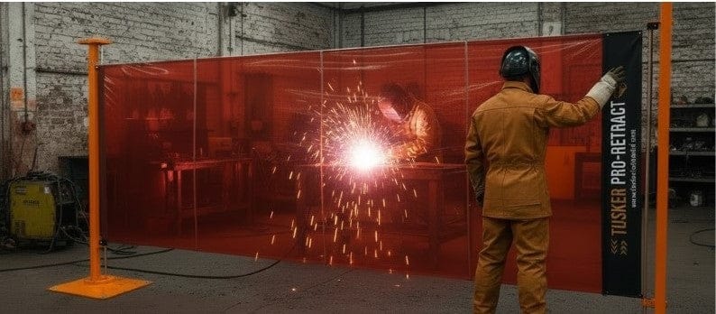 josephfirth Ltd welding screens Pro-Retract, the retractable welding screen