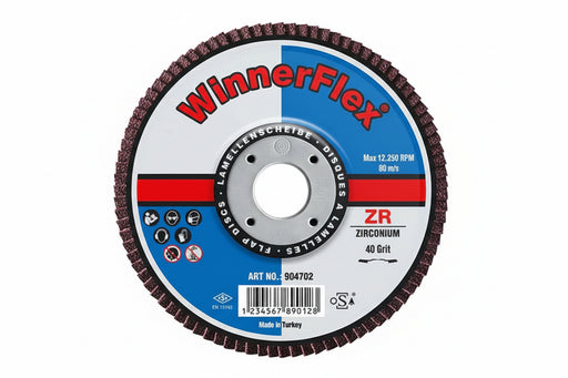 josephfirth Ltd WinnerFlex Coned Flap Discs box 10 115mm x 40grit