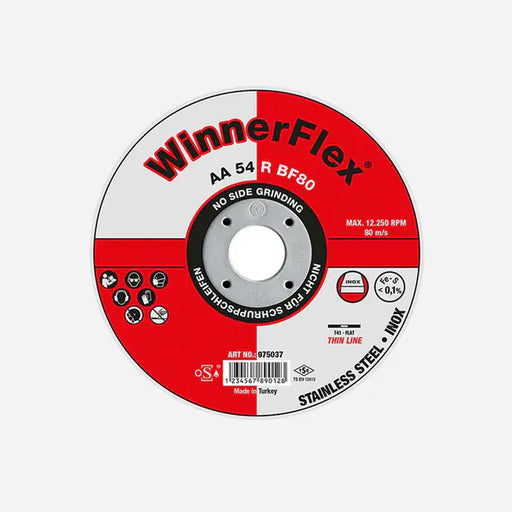 josephfirth Ltd WinnerFlex Flat Super Thin Cutting Discs - Pack of 25 115mm x 1mm