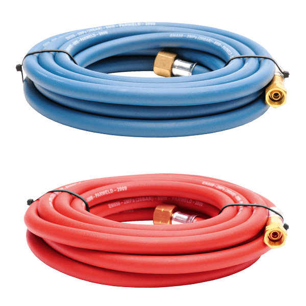 Hose Set 6mm Oxygen Acetylene x 5m C W Fittings 1 4