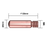 josephfirth TWC Contact Tips TWC Contact Tip <sup>1</sup>&frasl;<sub>32</sub>" - 0.8mm Pk25