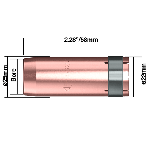 Parweld BND Nozzles BND Copper Nozzle 9/16" - 14mm Pk5