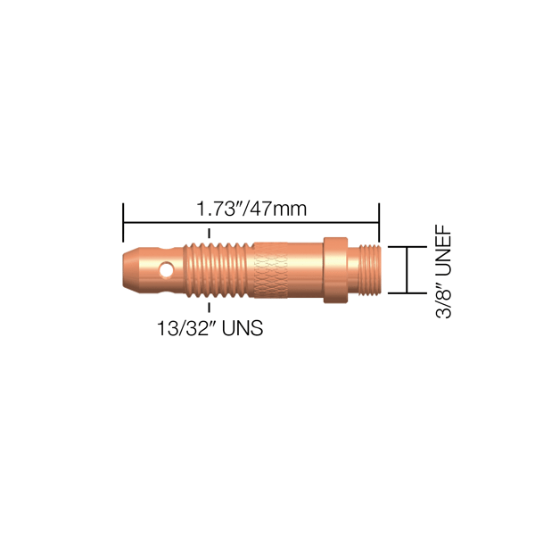 Parweld Collet Body PRO/ECR/WP17/26 Standard Collet Body- 0.020"/0.5 mm WP17/18/26 Pk5