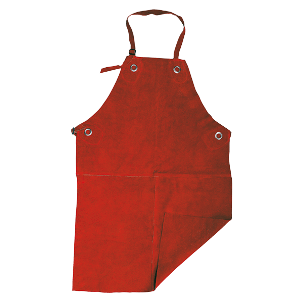 Parweld PPE Spark Red Leather Apron with Ties 65cm x 90cm (24" x 36")